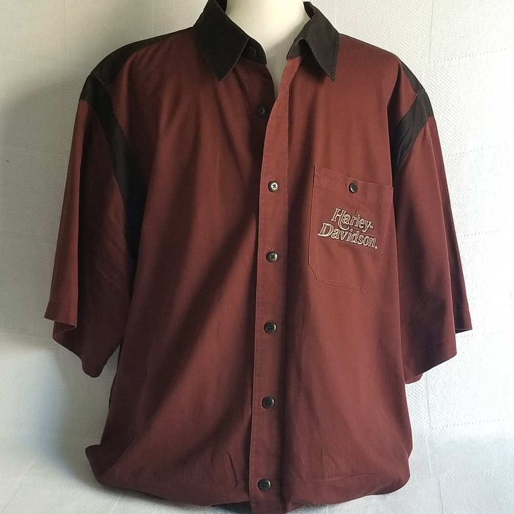 Harley-Davidson Men's Short Sleeve Shirt Size 2XL